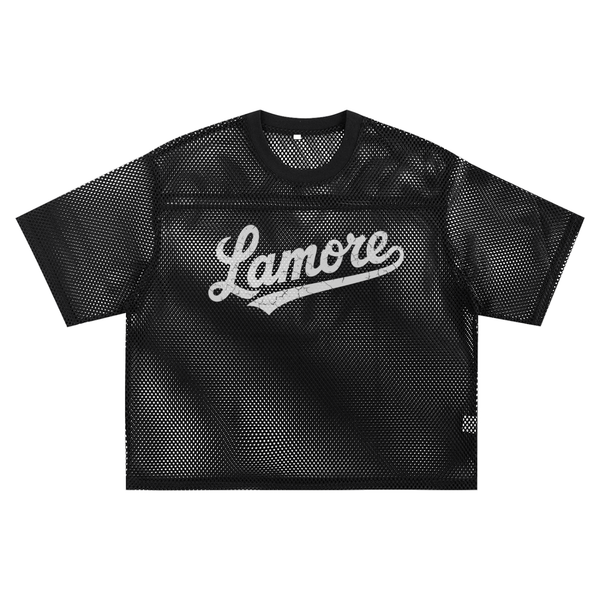 LAMORE MESH JERSEY - BLACK