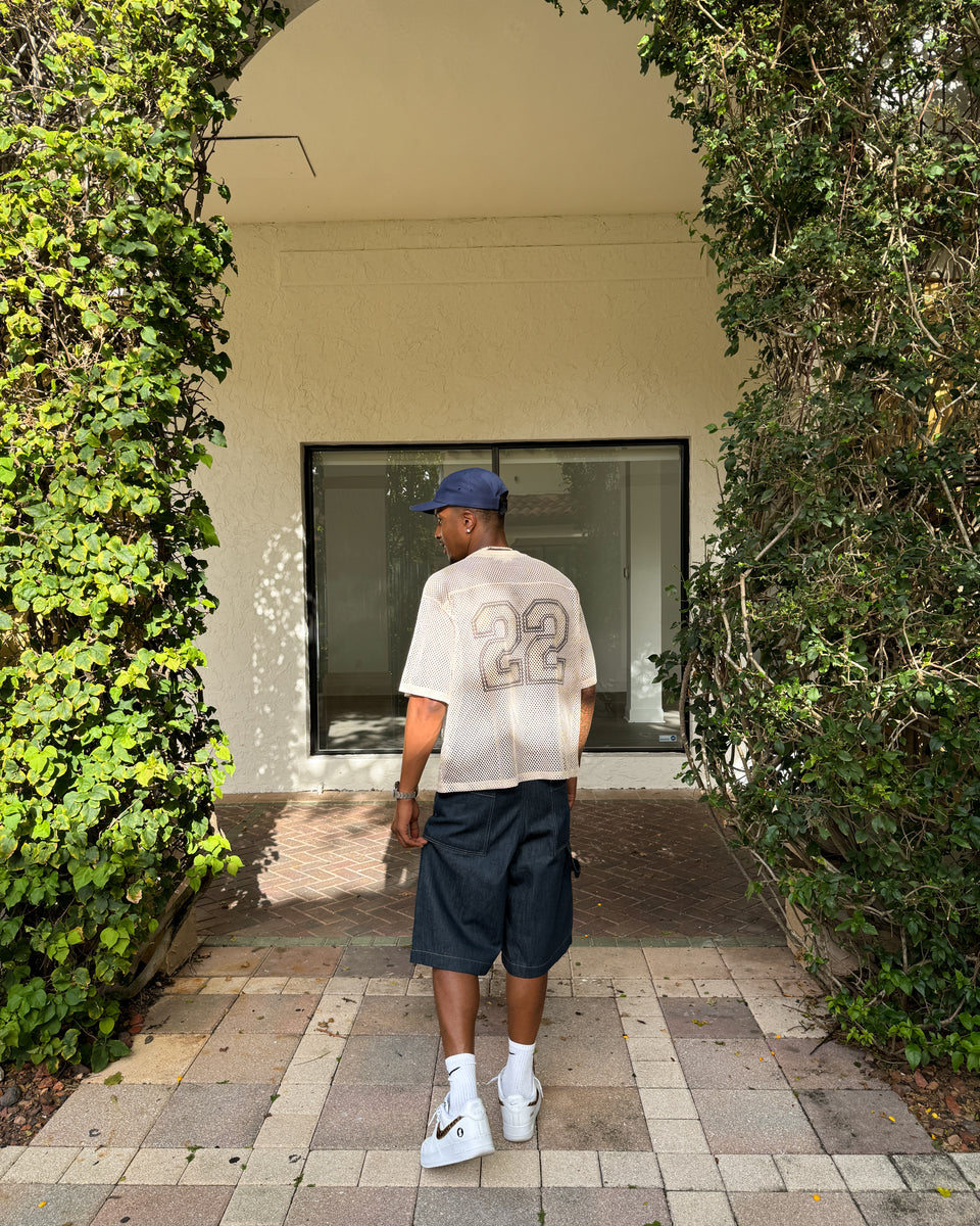 LAMORE MESH JERSEY - APRICOT