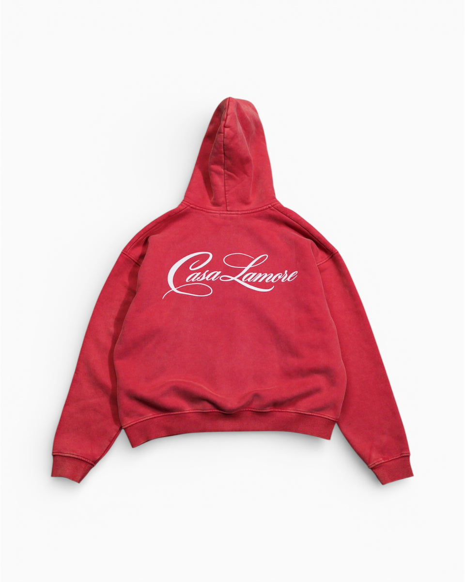 Casa Red Zip Hoodie