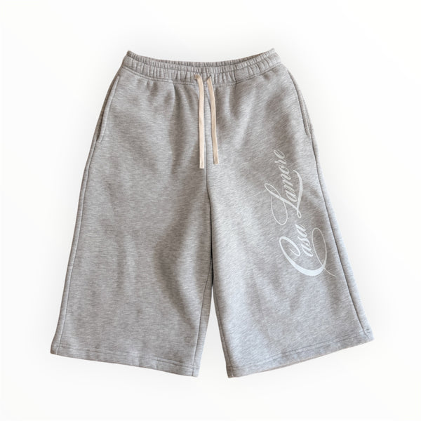 3/4 SWORTS - FLOWER GREY
