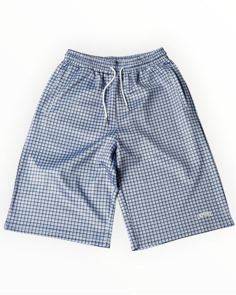 CASA BLUE PLAID SHORTS