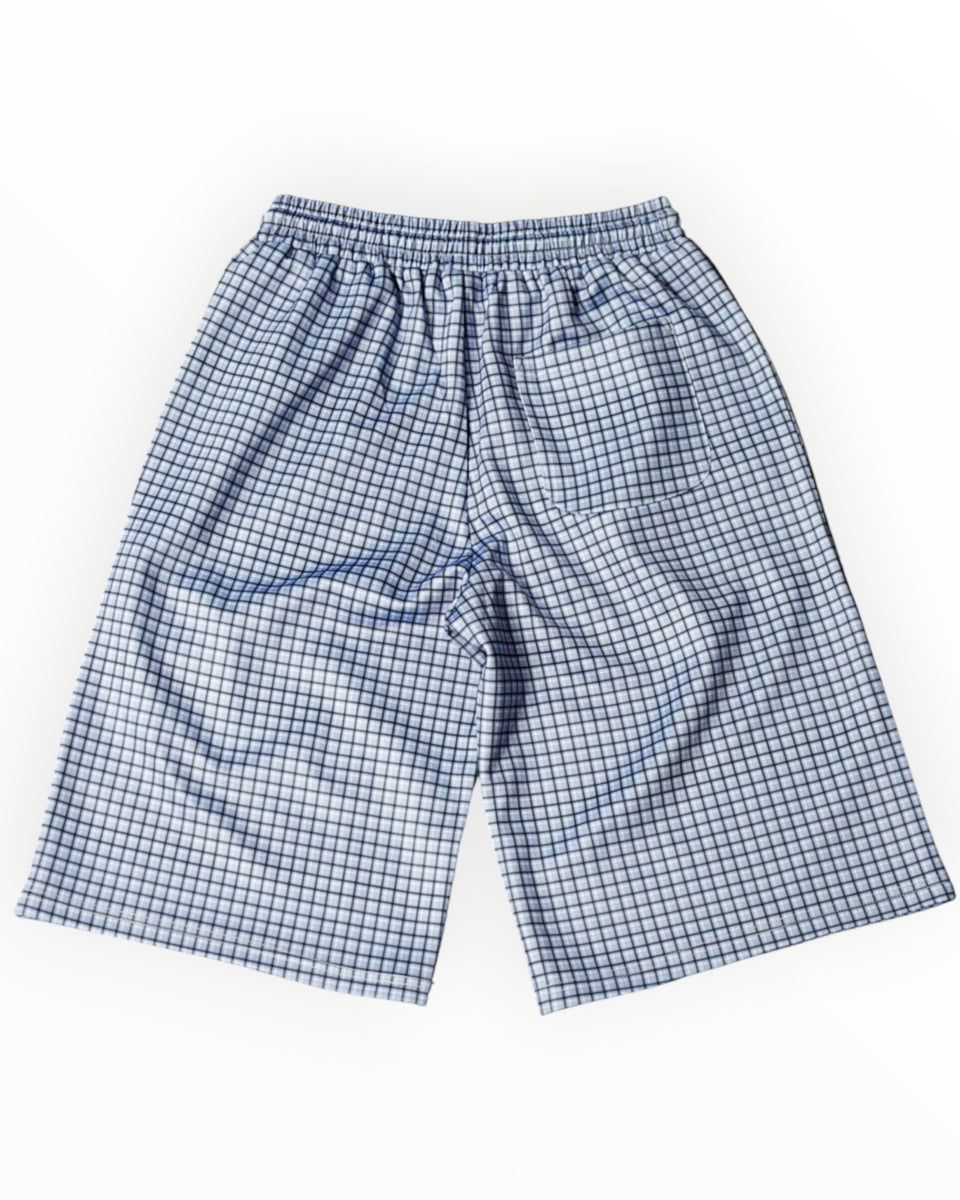 CASA BLUE PLAID SHORTS