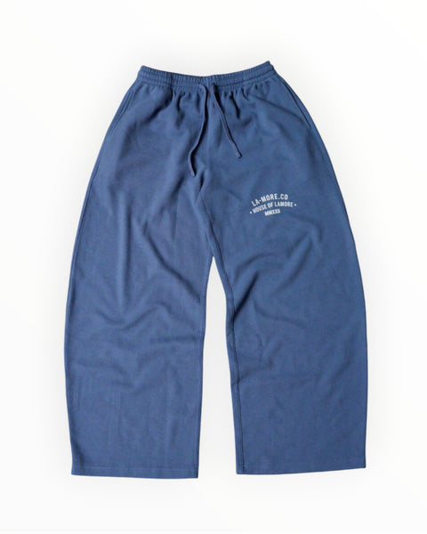 CASA BLUE WAFFLE SWEATPANTS