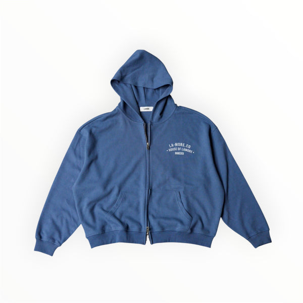 CASA BLUE WAFFLE HOODIE