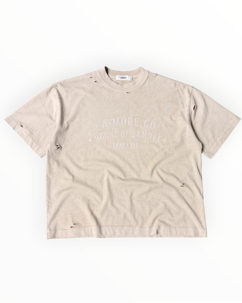 DISTRESSED BOXY TEE