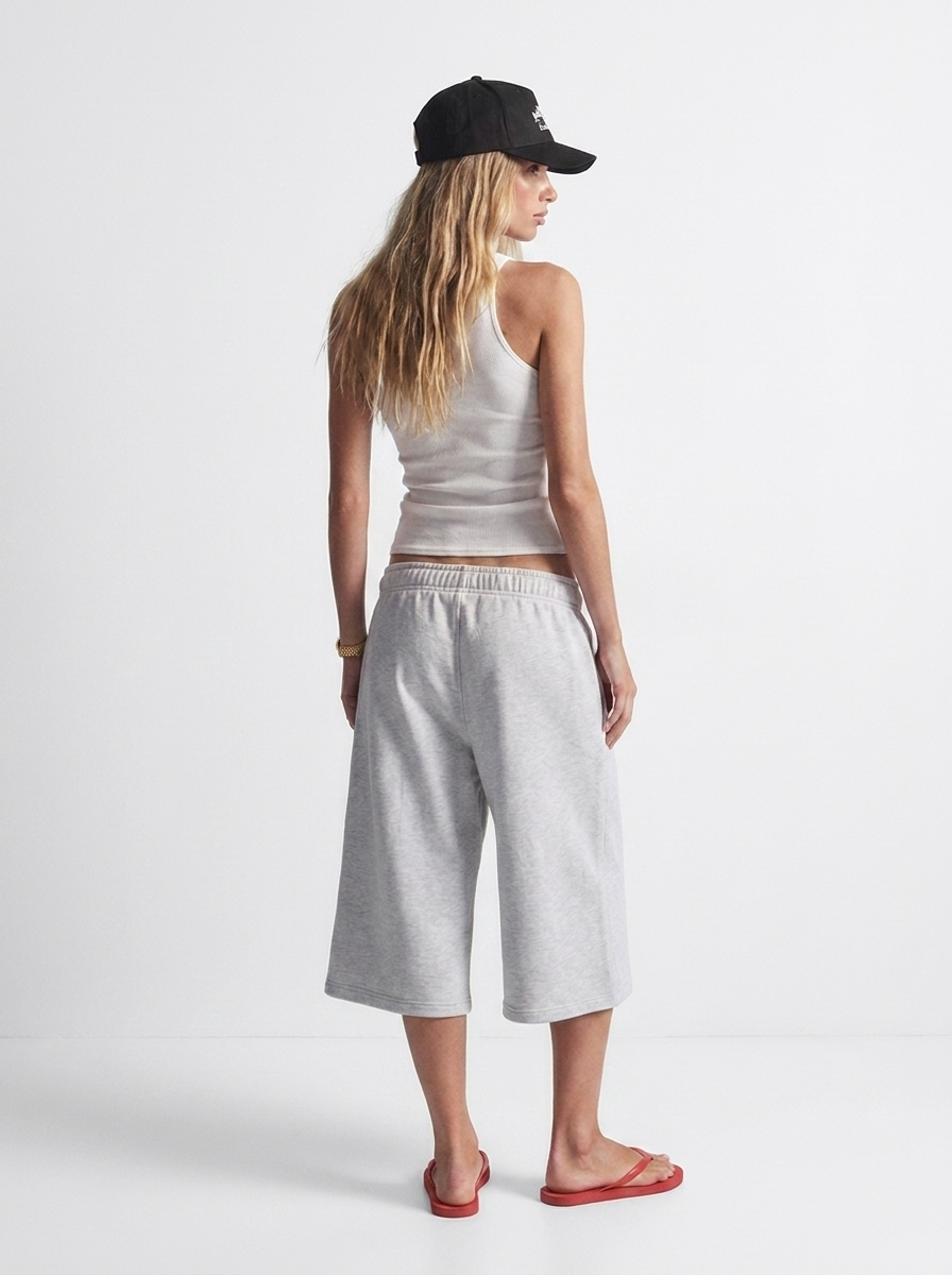 FLWR GREY - 3/4 SWORTS